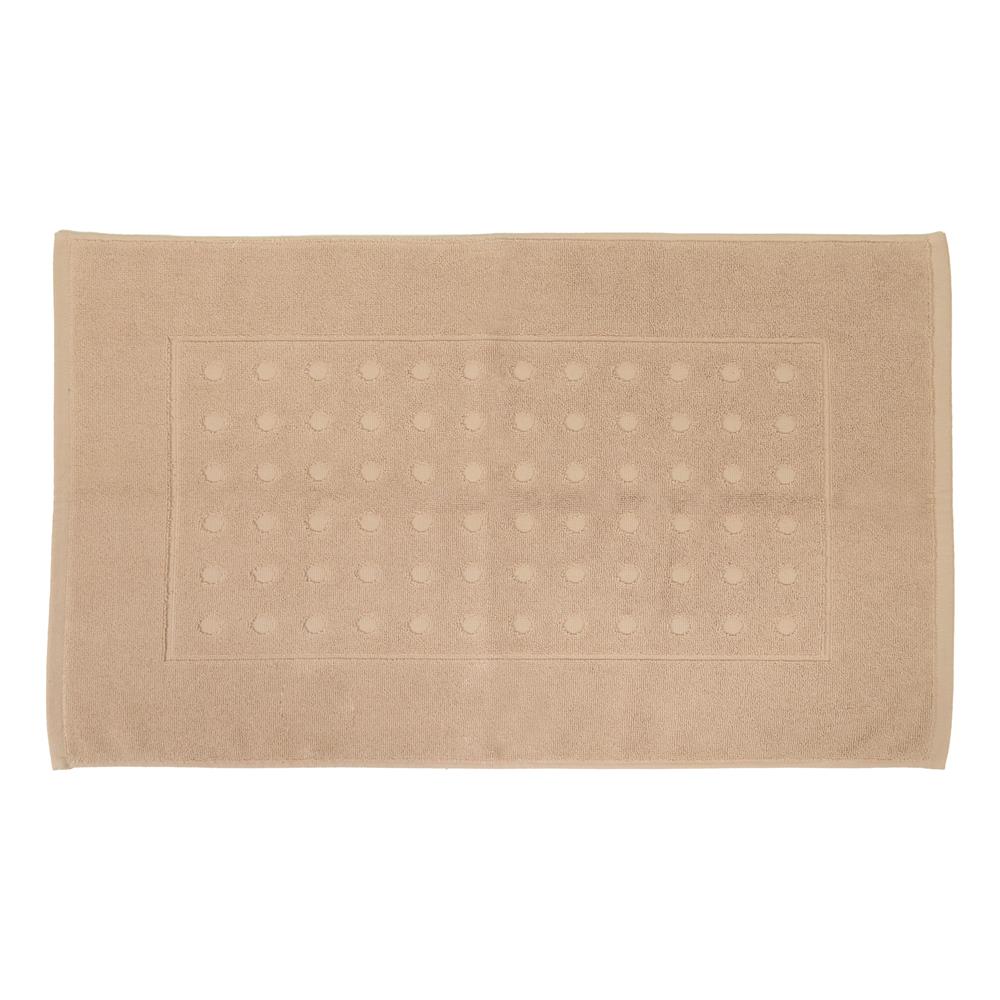 พรมขนหนู HOME LIVING STYLE POLKA 17X28 นิ้ว สีน้ำตาล_0