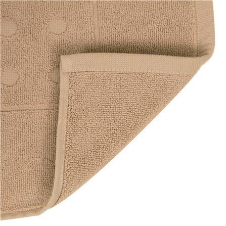 พรมขนหนู HOME LIVING STYLE POLKA 17X28 นิ้ว สีน้ำตาล_2