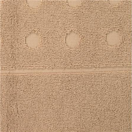 พรมขนหนู HOME LIVING STYLE POLKA 17X28 นิ้ว สีน้ำตาล_3