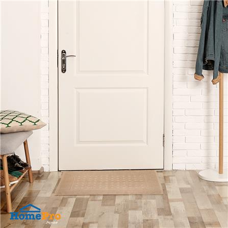 พรมขนหนู HOME LIVING STYLE POLKA 17X28 นิ้ว สีน้ำตาล_5