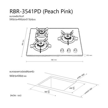 เตาฝังแก๊ส RINNAI RBR-P3541PD 60 ซม._2