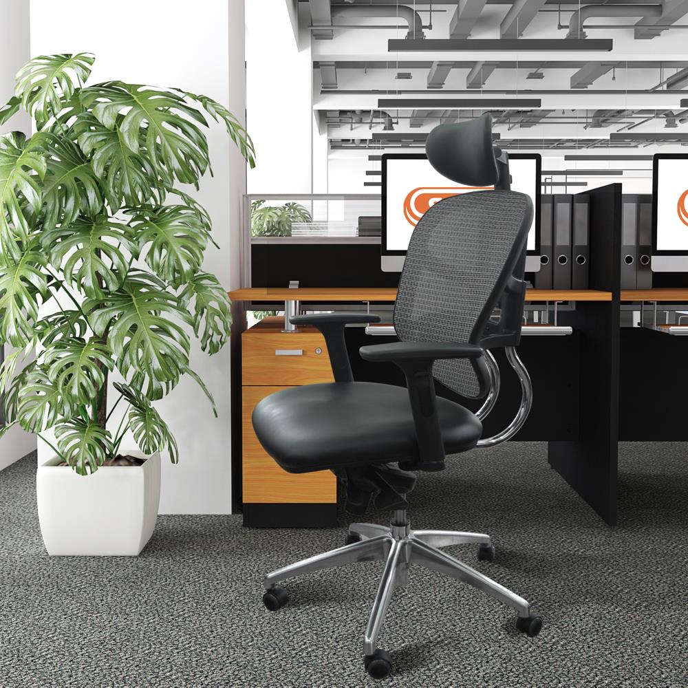 เก้าอี้สำนักงาน SURE GRANDIO PL-128 สีดำ