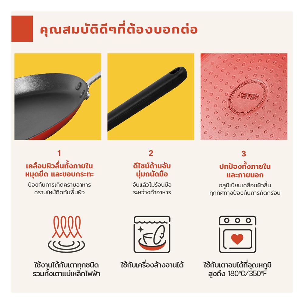 กระทะเครป 24 ซม. MEYER BAUHAUS IH