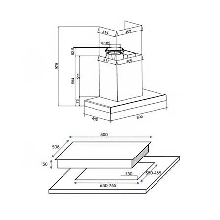 เตาฝัง+เครื่องดูดควัน ELECTROLUX EHG8260BC+ECC9310S_4