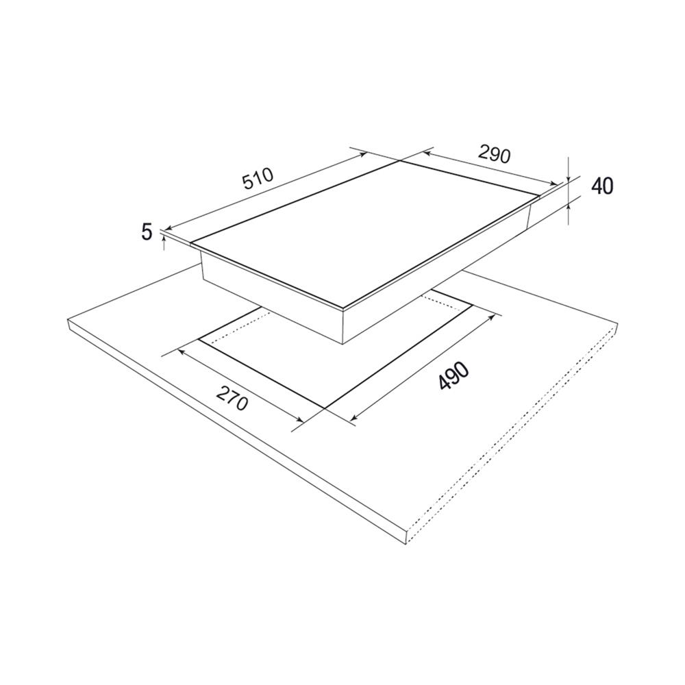 เตาฝังเซรามิก MEX VRH6232 30 ซม.