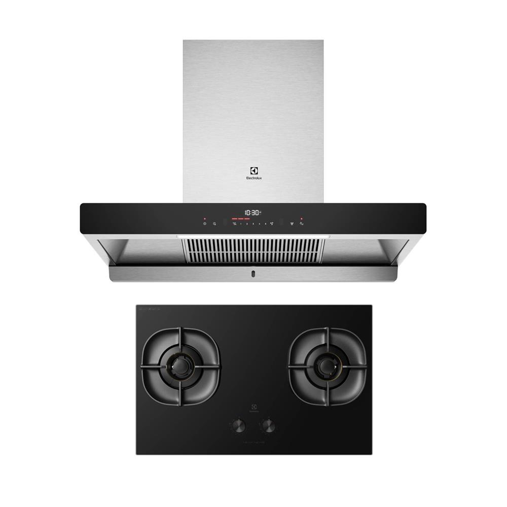 เตาฝัง+เครื่องดูดควัน ELECTROLUX EHG8260B+ECC9788S