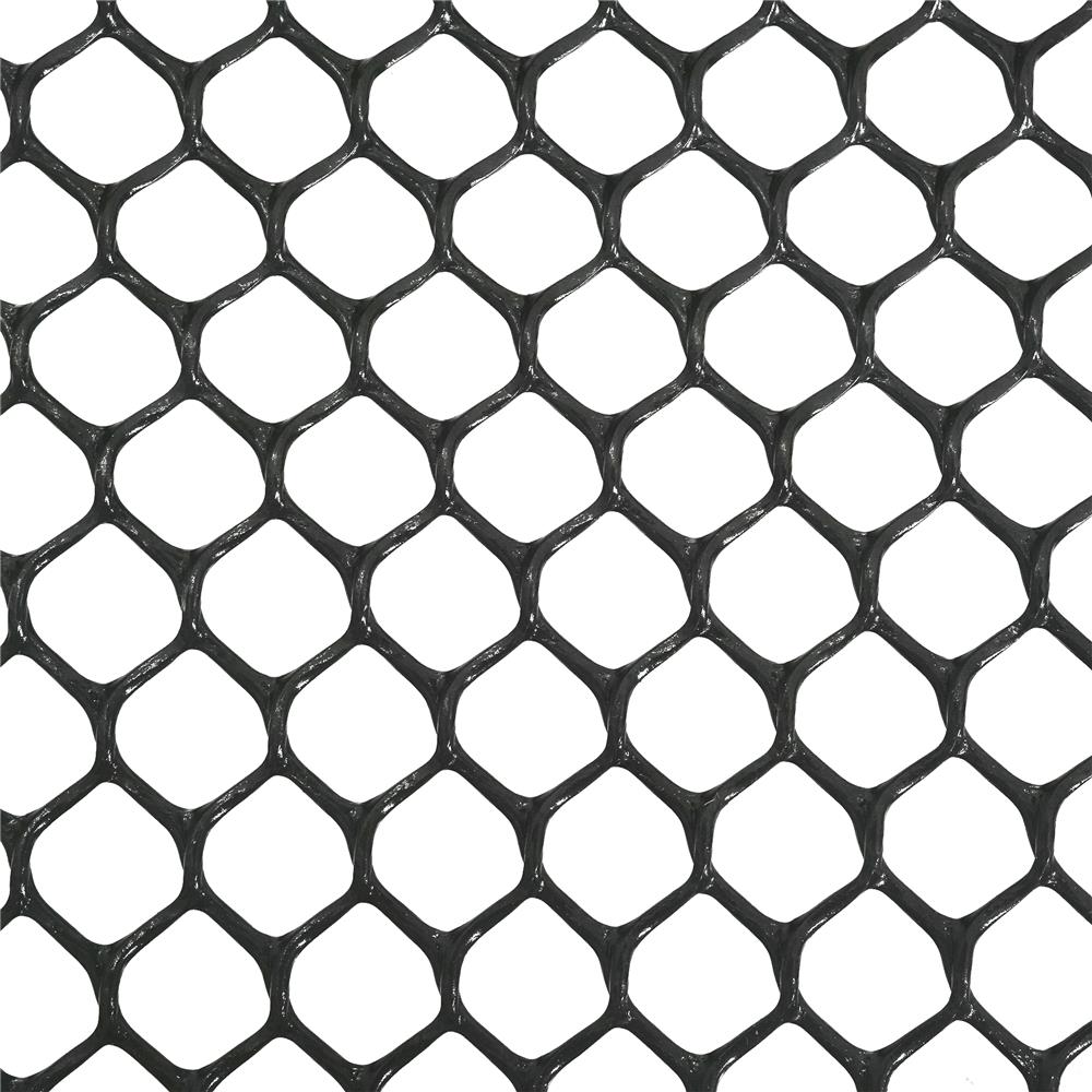 ตาข่ายพลาสติกหกเหลี่ยม DEXZON 12มม.x90ซม.x10ม. สีดำ