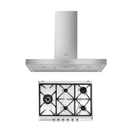 เตาฝัง+เครื่องดูดควัน SMEG SRV575GH5+KBT900XE_0