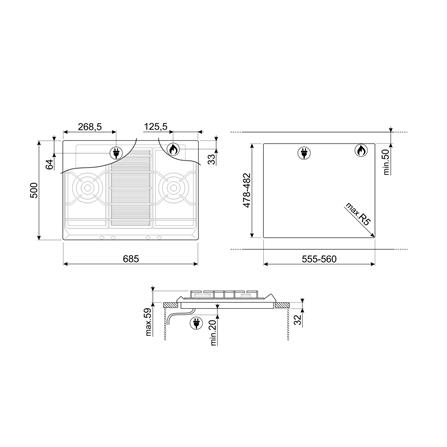 เตาฝัง+เครื่องดูดควัน SMEG SRV575GH5+KBT900XE_4