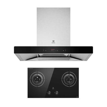 เตาฝัง+เครื่องดูดควัน ELECTROLUX EHG7230BE+ECC9310S_0