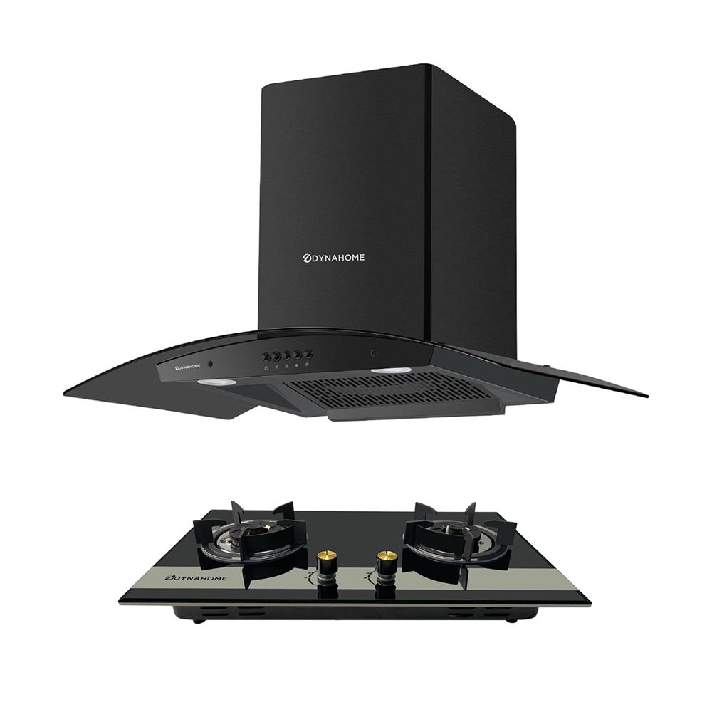 เตาฝัง+เครื่องดูดควัน DYNA HOME DH-2000G+DH-800-BK