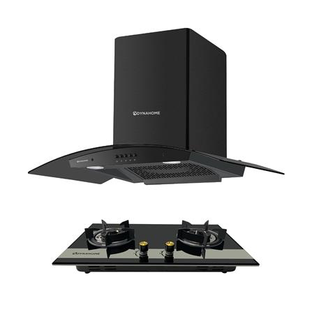 เตาฝัง+เครื่องดูดควัน DYNA HOME DH-2000G+DH-800-BK