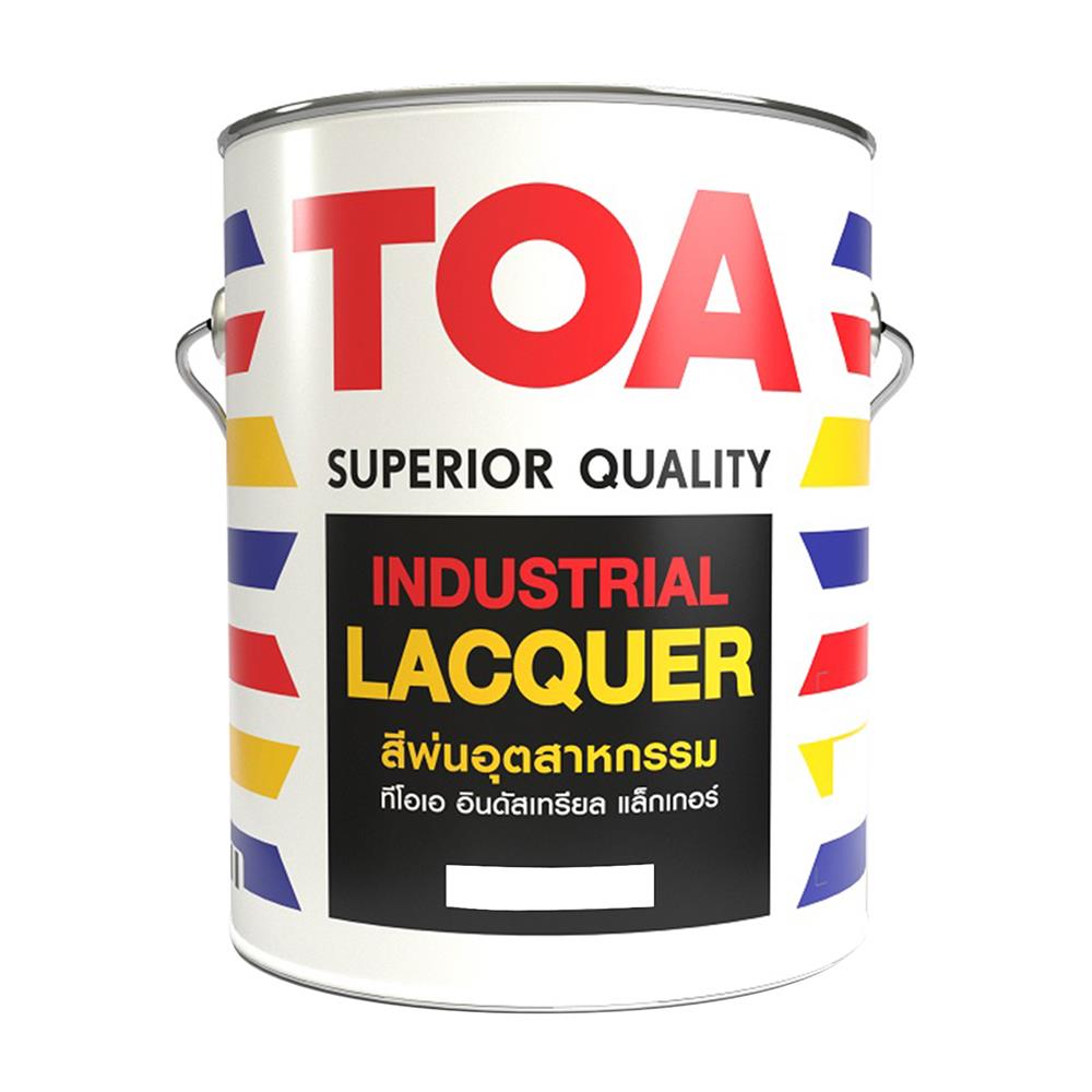 สีพ่นอุตสาหกรรม TOA INDUSTRIAL LACQUER BASE B สีขาว ด้าน 1 แกลลอน