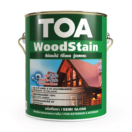 สีย้อมไม้ TOA WOODSTAIN S08 สีมะฮอกกานี กึ่งเงา 1 แกลลอน_0