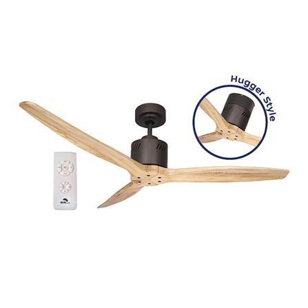 พัดลมไม่มีโคมไฟ WINFAVOUR TW05 54 นิ้ว สีน้ำตาล