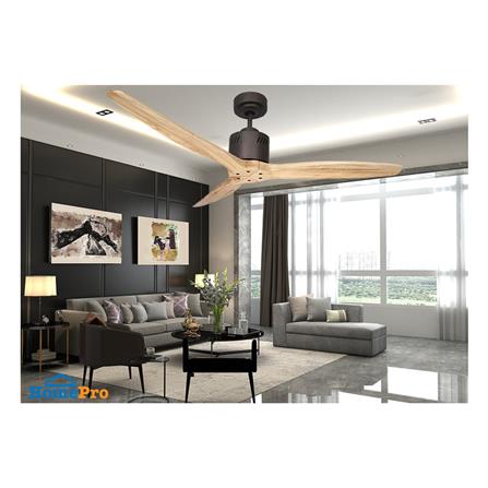 พัดลมไม่มีโคมไฟ WINFAVOUR TW05 54 นิ้ว สีน้ำตาล_2