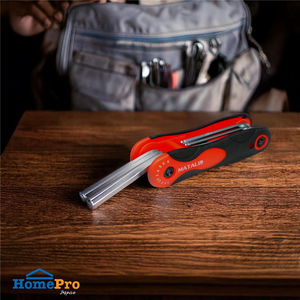 ประแจหกเหลี่ยมหัวบอล MATALL 8 ชิ้น/ชุด