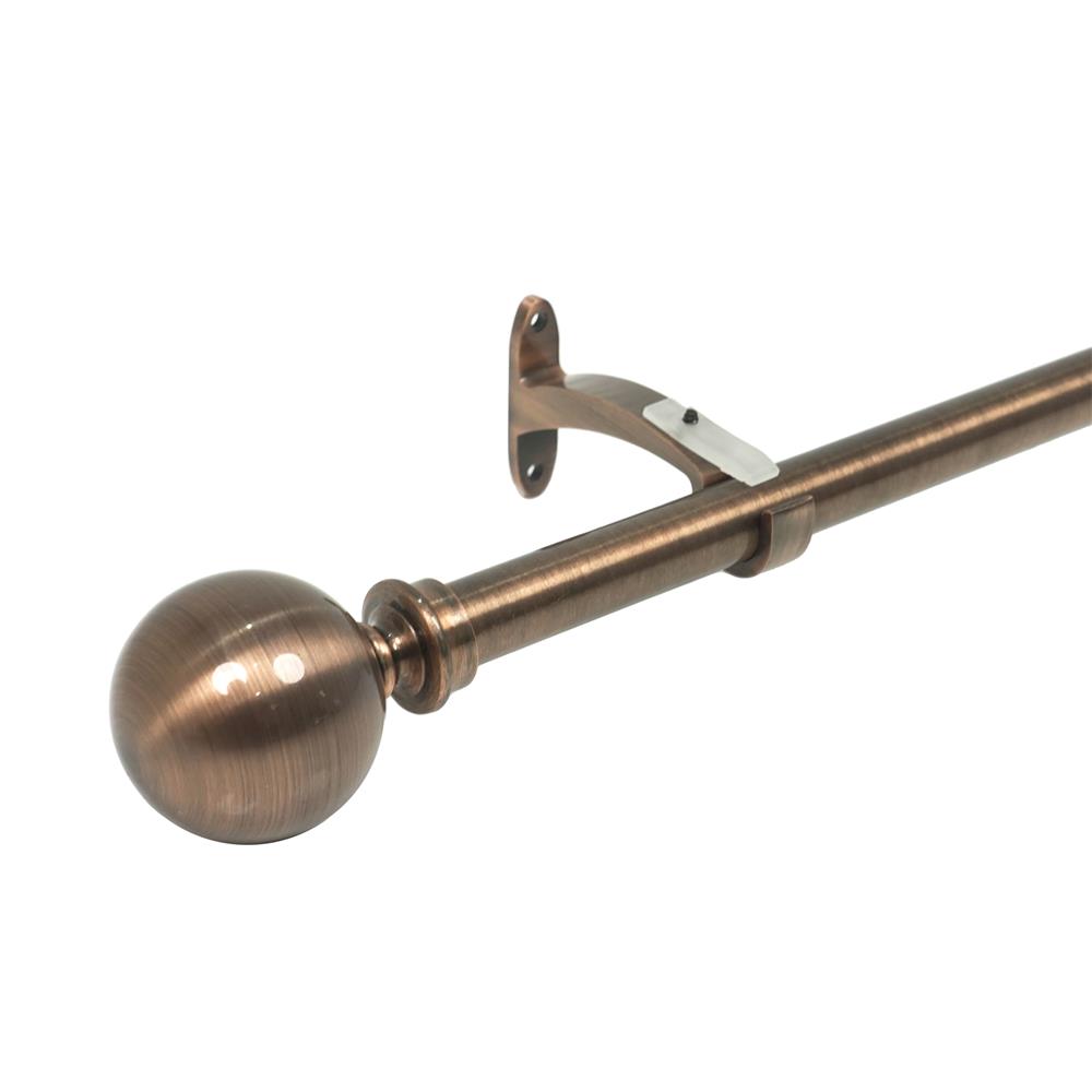 รางเหล็ก ยืดหด HOME LIVING STYLE BALL 110-210 ซม. สีทองแดง