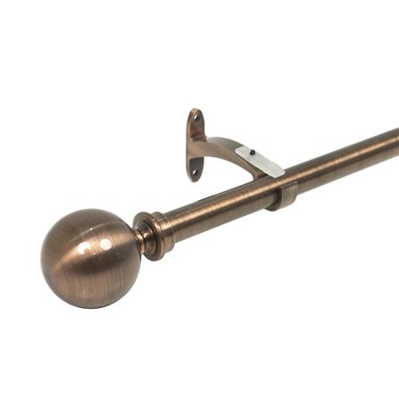 รางเหล็ก ยืดหด HOME LIVING STYLE BALL 110-210 ซม. สีทองแดง_1