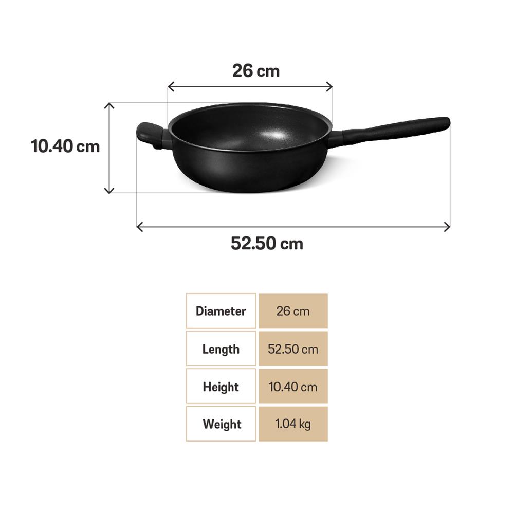 กระทะลึก 26 ซม. MEYER MIDNIGHT