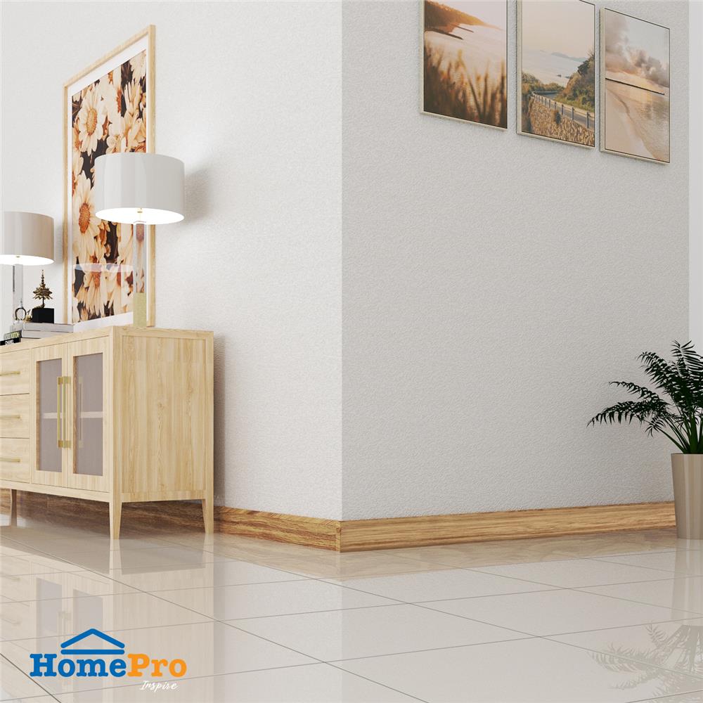 บัวพื้น PVC CROBERN 7.5x240x1.5 ซม. สีโอ๊ค