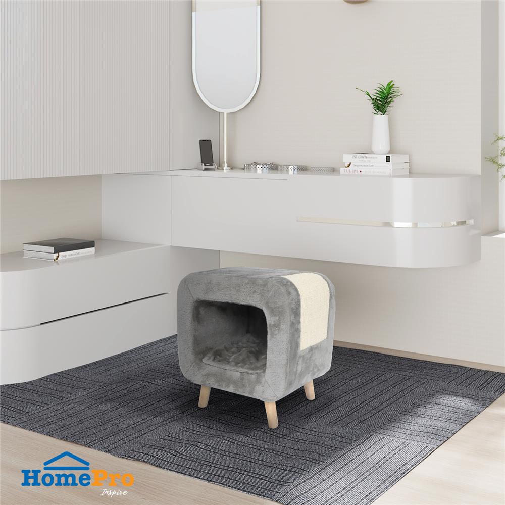 สตูลเหลี่ยม FURDINI HOPE สีเทา