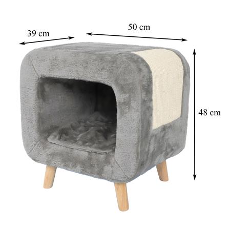 สตูลเหลี่ยม FURDINI HOPE สีเทา_8