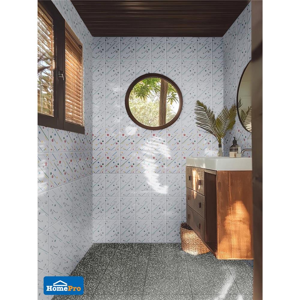 กระเบื้องผนัง 8x12 นิ้ว TARA ชูตติ้งสตาร์ สีขาว EXC PM 1M2