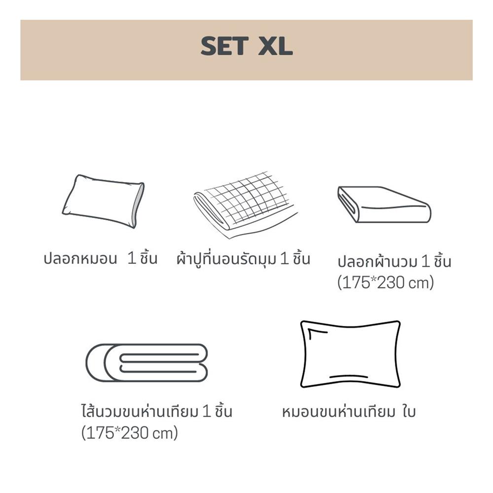 ชุดผ้าปูที่นอน 3.5 ฟุต 5 ชิ้น BENEATH DARK GREEN