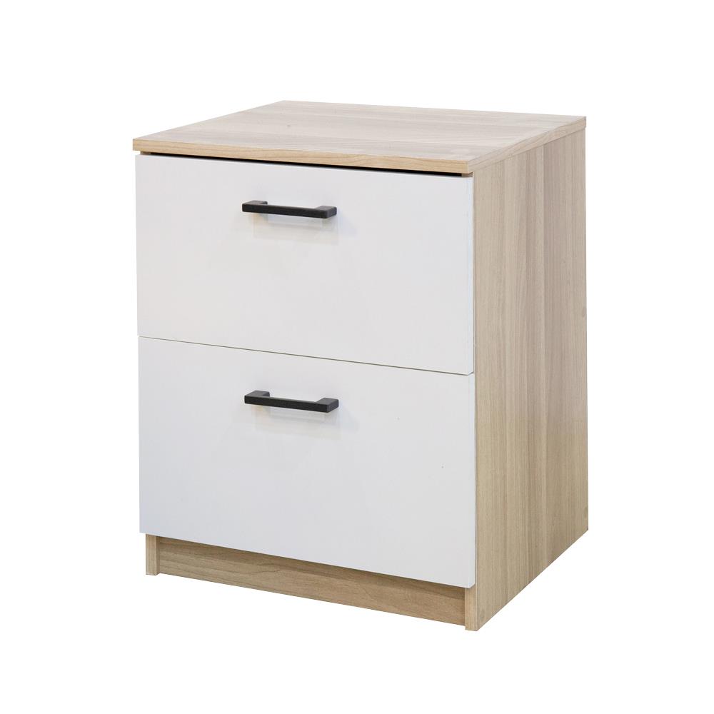 ตู้ลิ้นชัก 2 ลิ้นชัก FURDINI AMORE 45 ซม. สีไวท์โอ๊ค/ขาว