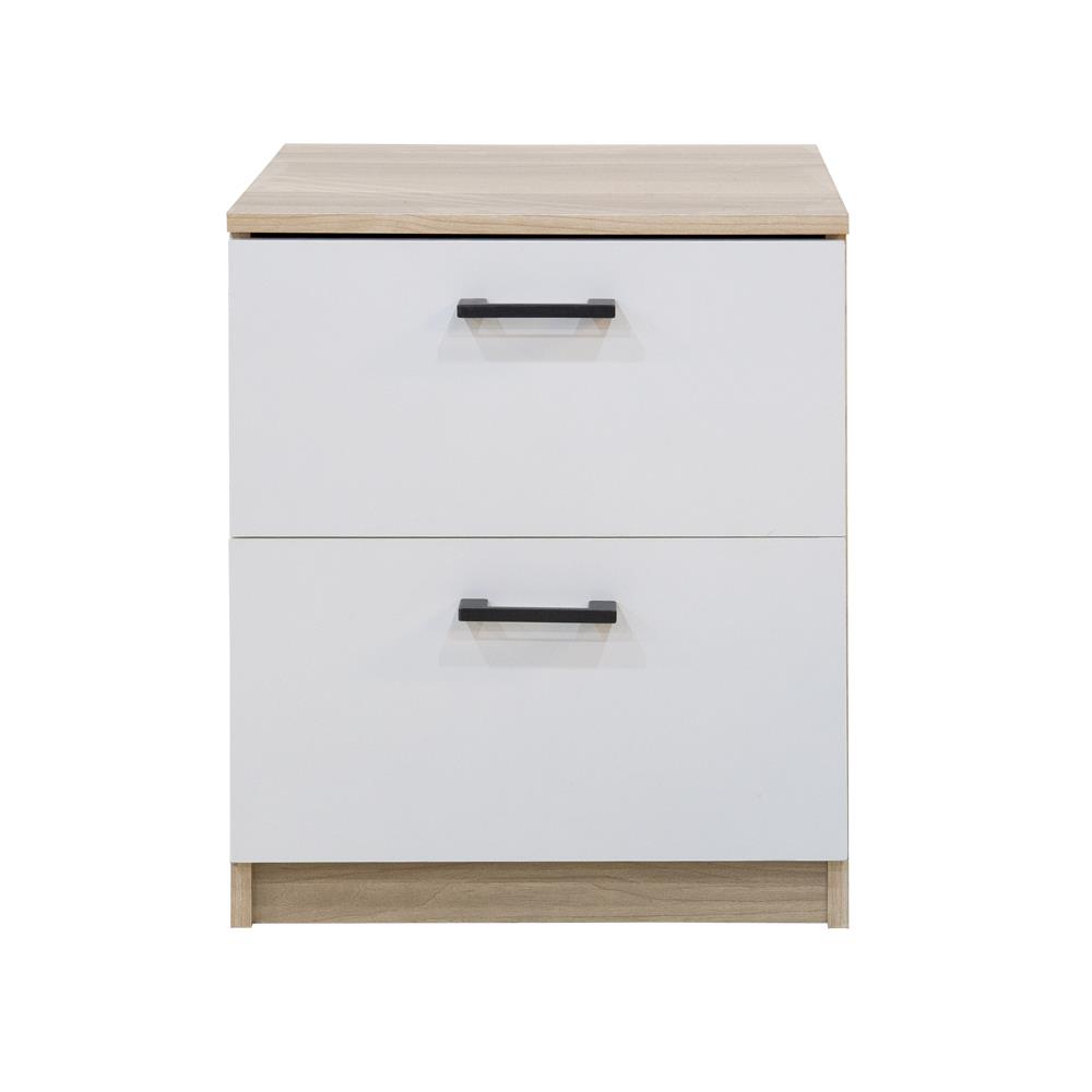 ตู้ลิ้นชัก 2 ลิ้นชัก FURDINI AMORE 45 ซม. สีไวท์โอ๊ค/ขาว