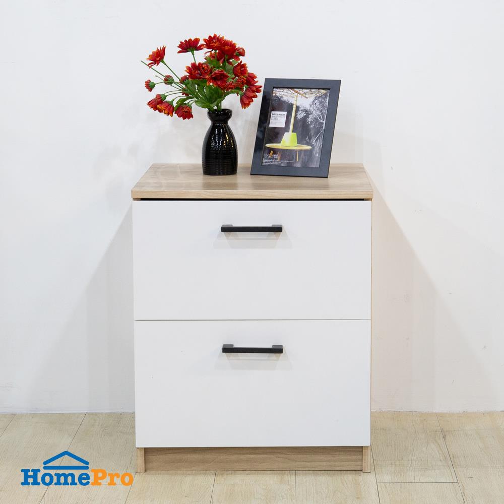 ตู้ลิ้นชัก 2 ลิ้นชัก FURDINI AMORE 45 ซม. สีไวท์โอ๊ค/ขาว