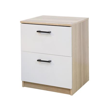 ตู้ลิ้นชัก 2 ลิ้นชัก FURDINI AMORE 45 ซม. สีไวท์โอ๊ค/ขาว