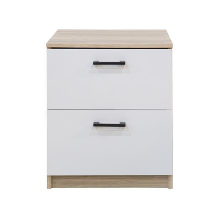 ตู้ลิ้นชัก 2 ลิ้นชัก FURDINI AMORE 45 ซม. สีไวท์โอ๊ค/ขาว_1