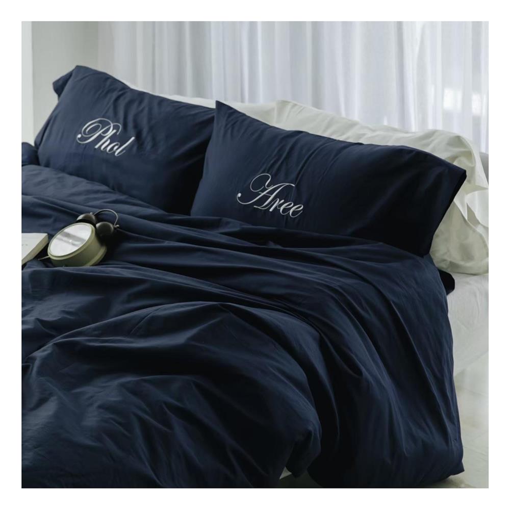 ชุดผ้าปูที่นอน 3.5 ฟุต 5 ชิ้น BENEATH NAVY BLUE