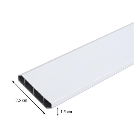 บัวพื้น PVC CROBERN 7.5x240x1.5 ซม. สีขาว_6