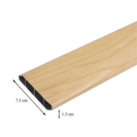 บัวพื้น PVC CROBERN 7.5x240x1.5 ซม. สีเมเปิ้ล_6