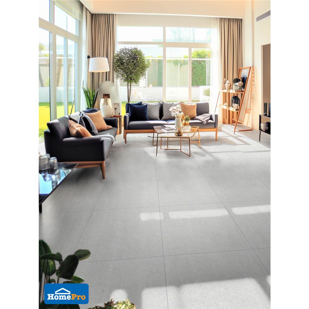 กระเบื้องพื้น 60x60 ซม. TARA คิวรี่ ไวท์ A 1.44M2