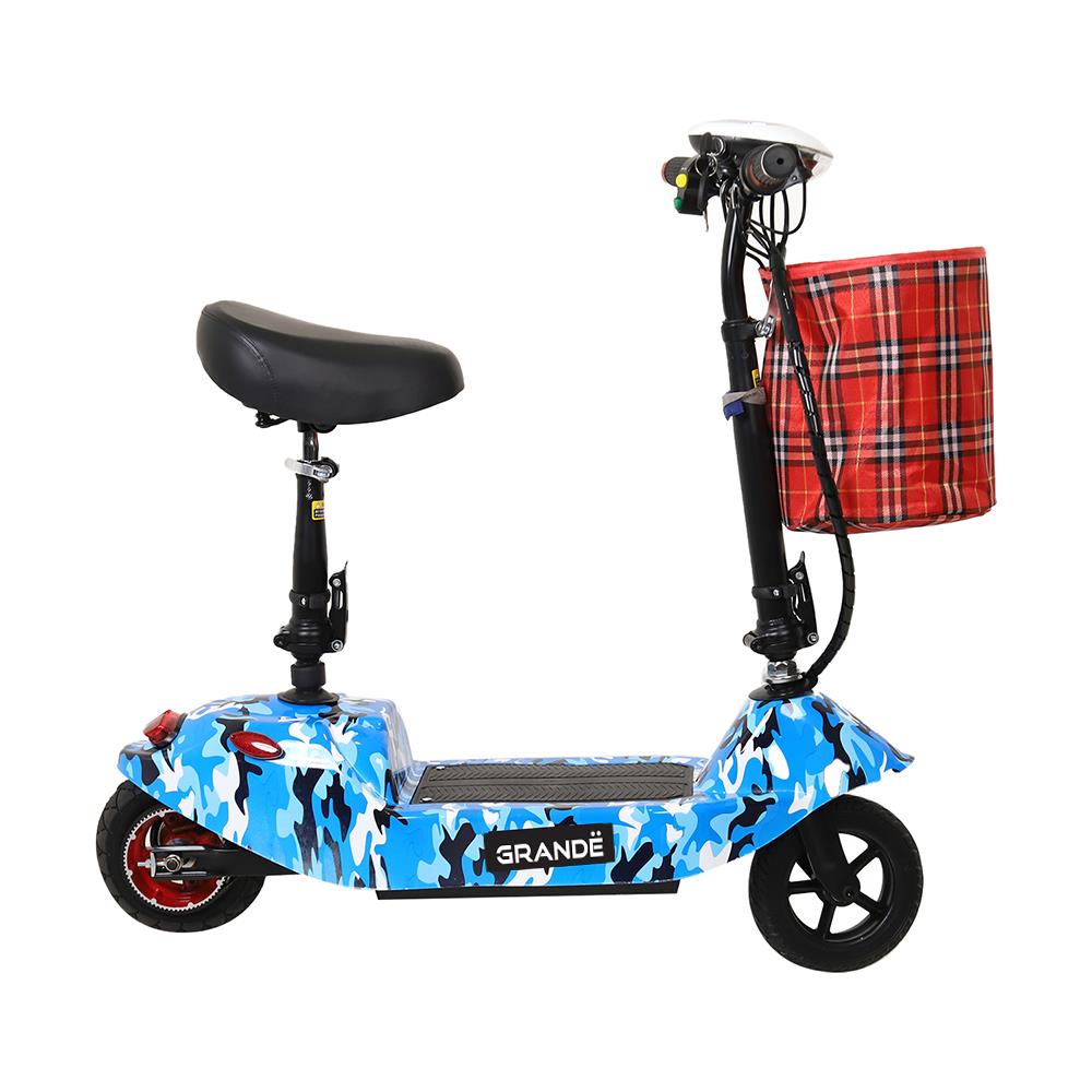 สกู๊ตเตอร์ไฟฟ้า GRANDE L6 สีขาว/น้ำเงิน
