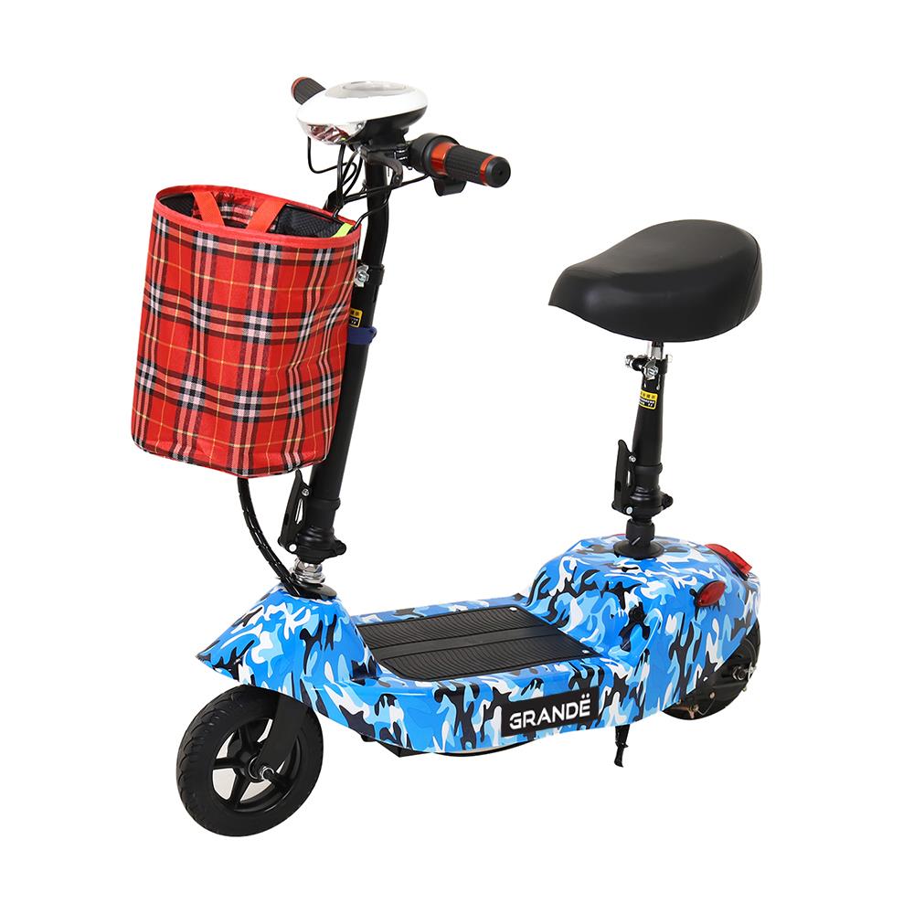 สกู๊ตเตอร์ไฟฟ้า GRANDE L6 สีขาว/น้ำเงิน