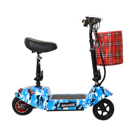 สกู๊ตเตอร์ไฟฟ้า GRANDE L6 สีขาว/น้ำเงิน_0