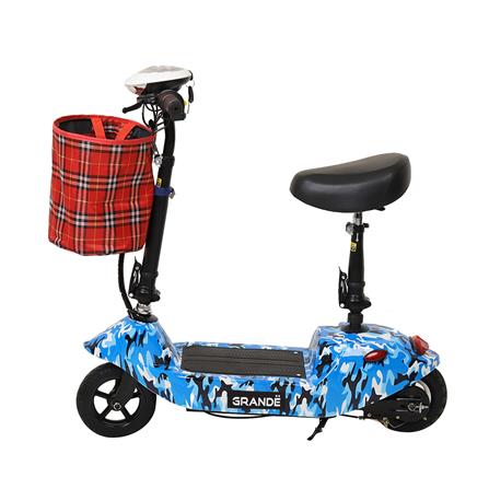 สกู๊ตเตอร์ไฟฟ้า GRANDE L6 สีขาว/น้ำเงิน_2