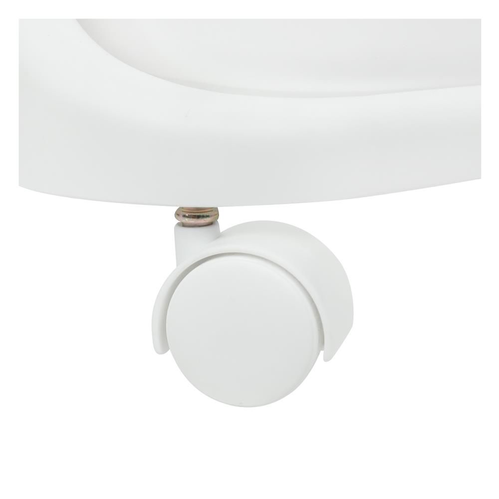 ตะกร้าผ้าเหลี่ยมมีล้อ 3 ชั้น PLIM 1025M3 สีขาว