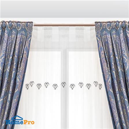 รางผ้าม่าน D.I.Y. HOME LIVING STYLE เหล็ก 1.5 ม. สีทองแดง_2