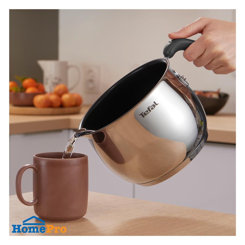 หม้อด้ามพร้อมฝาแก้ว 16 ซม. TEFAL OPTI'SPACE IH