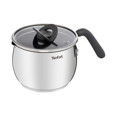 หม้อด้ามพร้อมฝาแก้ว 16 ซม. TEFAL OPTI'SPACE IH