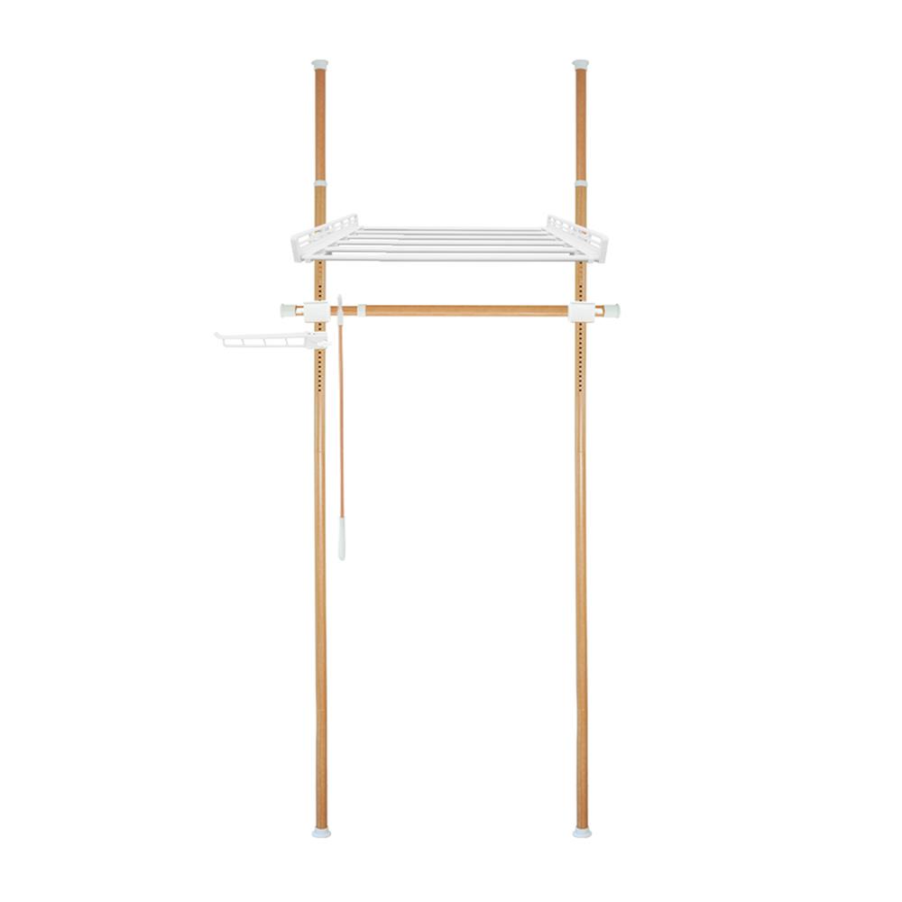 ราวแขวนผ้า 1 ราวแขวน 1 ชั้นวาง TUGU R16M ลายไม้