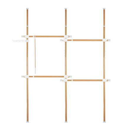 ราวแขวนผ้า 4 ราวแขวน TUGU R02M ลายไม้