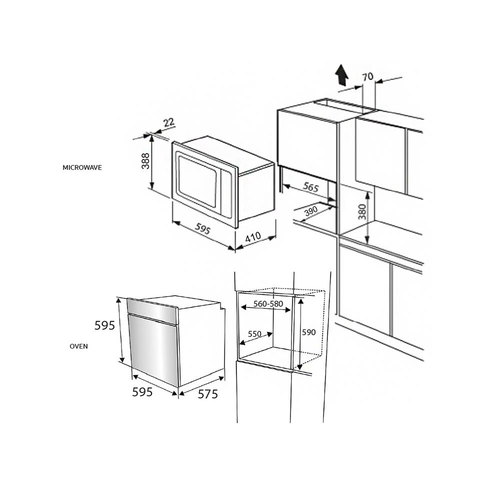 ไมโครเวฟ+เตาอบ MEX CM925BX+VRM9652B