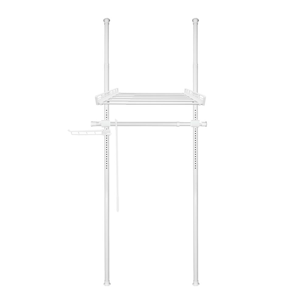 ราวแขวนผ้า 1 ราวแขวน 1 ชั้นวาง TUGU R16PW สีขาว